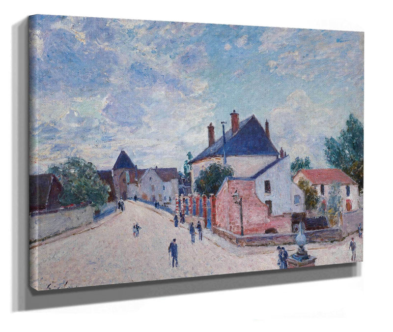 Street In Moret by Alfred Sisley
