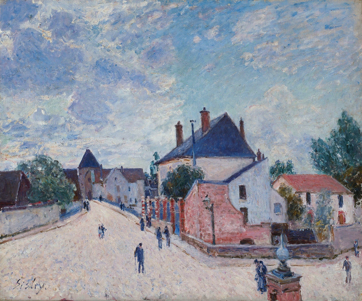 Street In Moret by Alfred Sisley