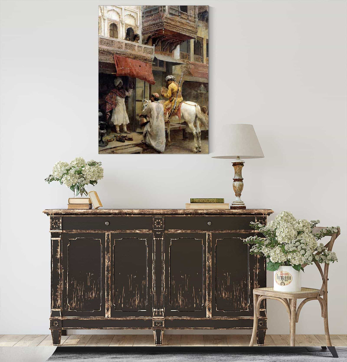 Street Scene In India by Edwin Lord Weeks