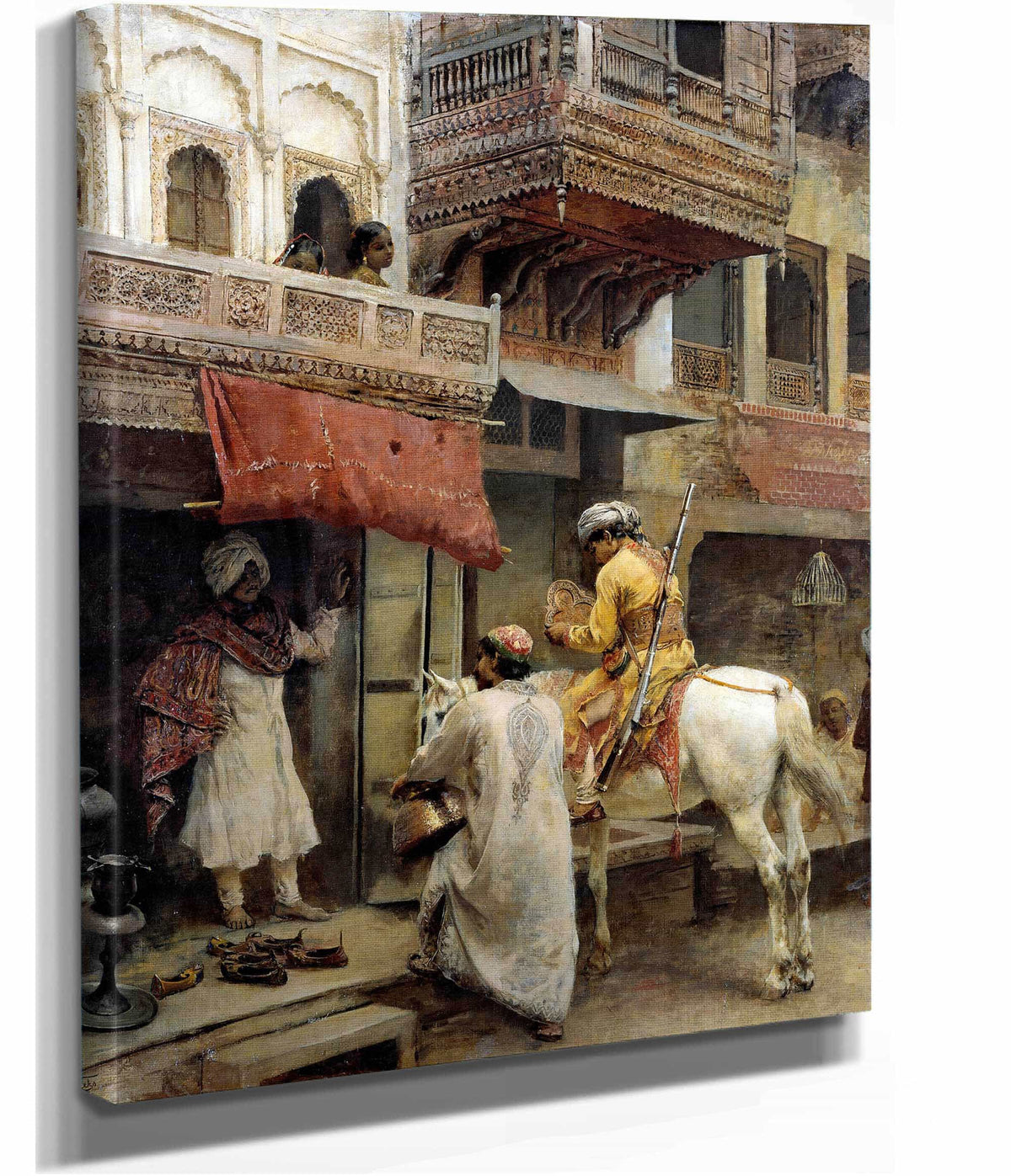 Street Scene In India by Edwin Lord Weeks