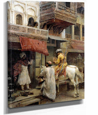 Street Scene In India by Edwin Lord Weeks