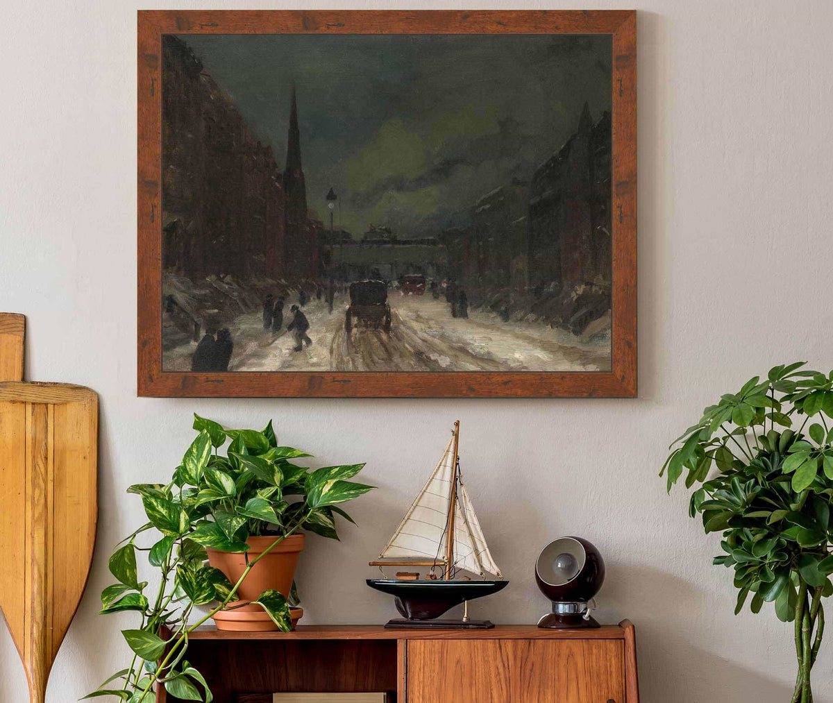 Street Scene With Snow Th Street Nyc by Robert Henri