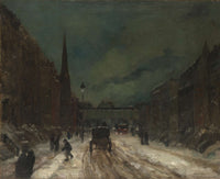 Street Scene With Snow Th Street Nyc by Robert Henri