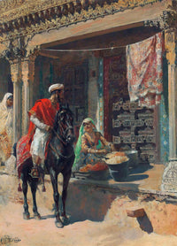 Street Vendor Ahmedabad by Edwin Lord Weeks