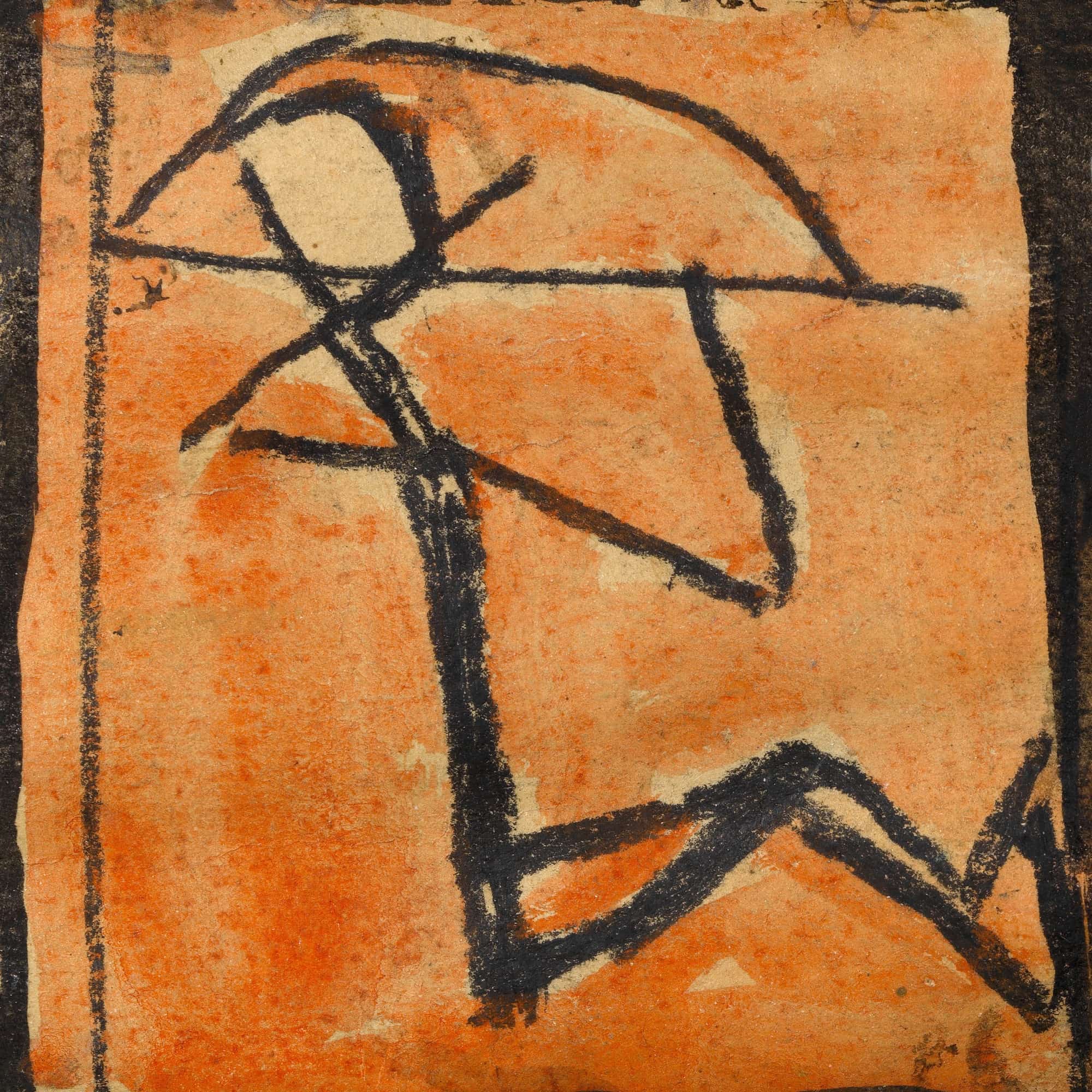 Strichmannchen Mit Bogen by Egon Schiele