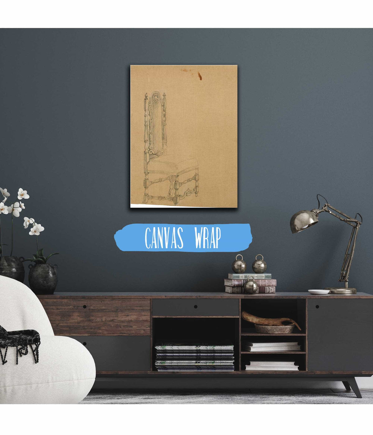 Studie Einer Sessellehne by Johann Peter Krafft