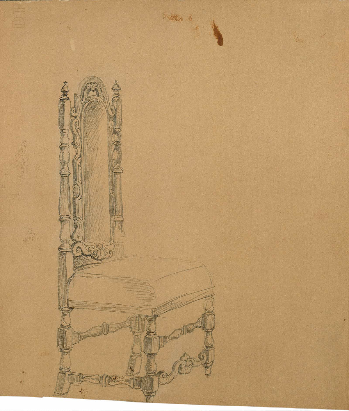 Studie Einer Sessellehne by Johann Peter Krafft