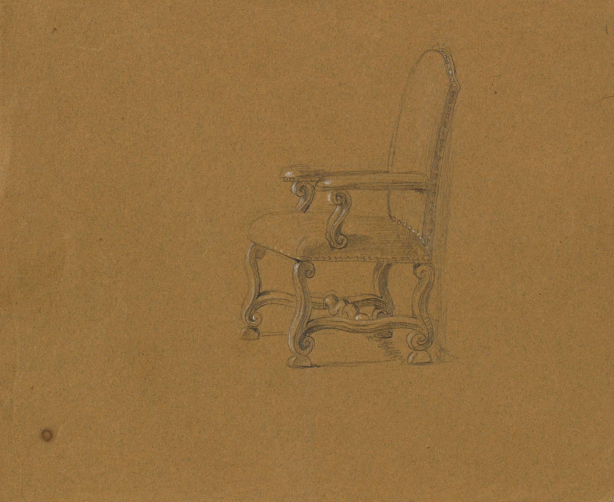 Studie Eines Armstuhles by Johann Peter Krafft