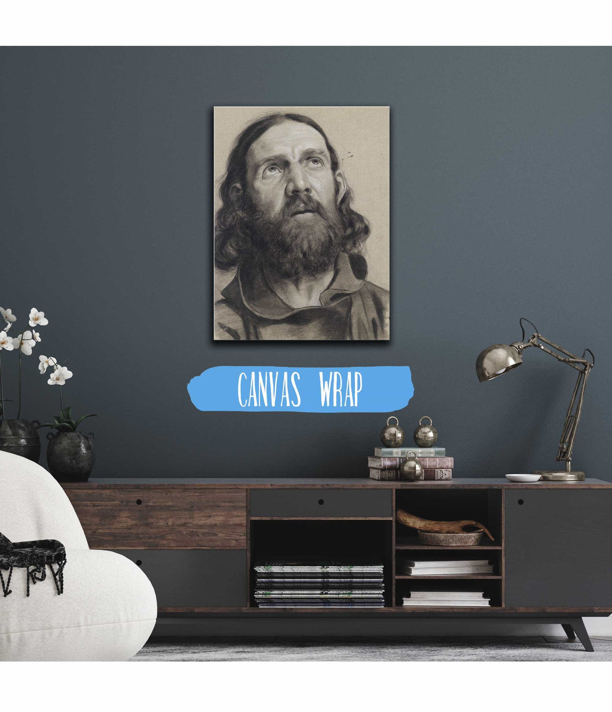 Studie Eines Bartigen Mannes by Franz Von Defregger