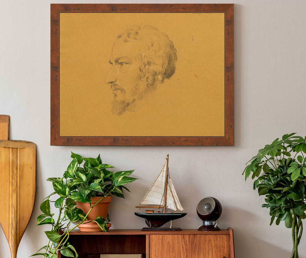 Studie Eines Bartigen Mannes by Johann Peter Krafft