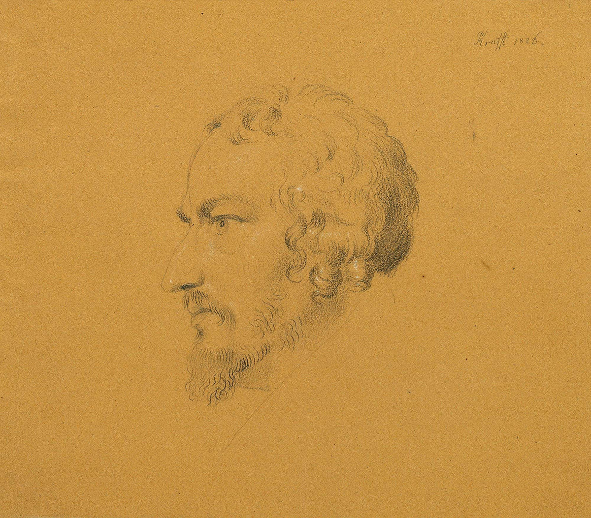 Studie Eines Bartigen Mannes by Johann Peter Krafft
