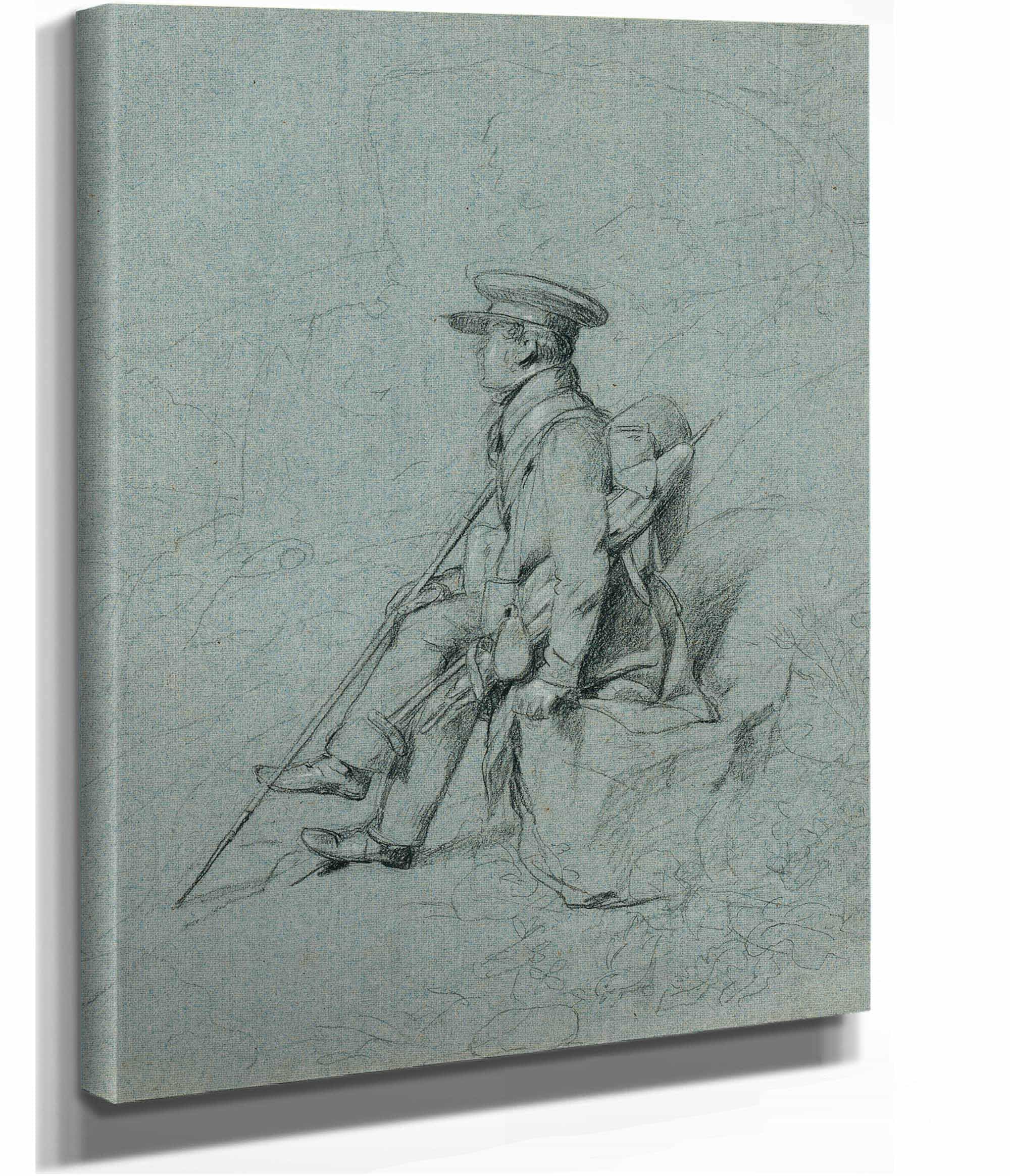 Studie Eines Rastenden Malers by Johann Peter Krafft