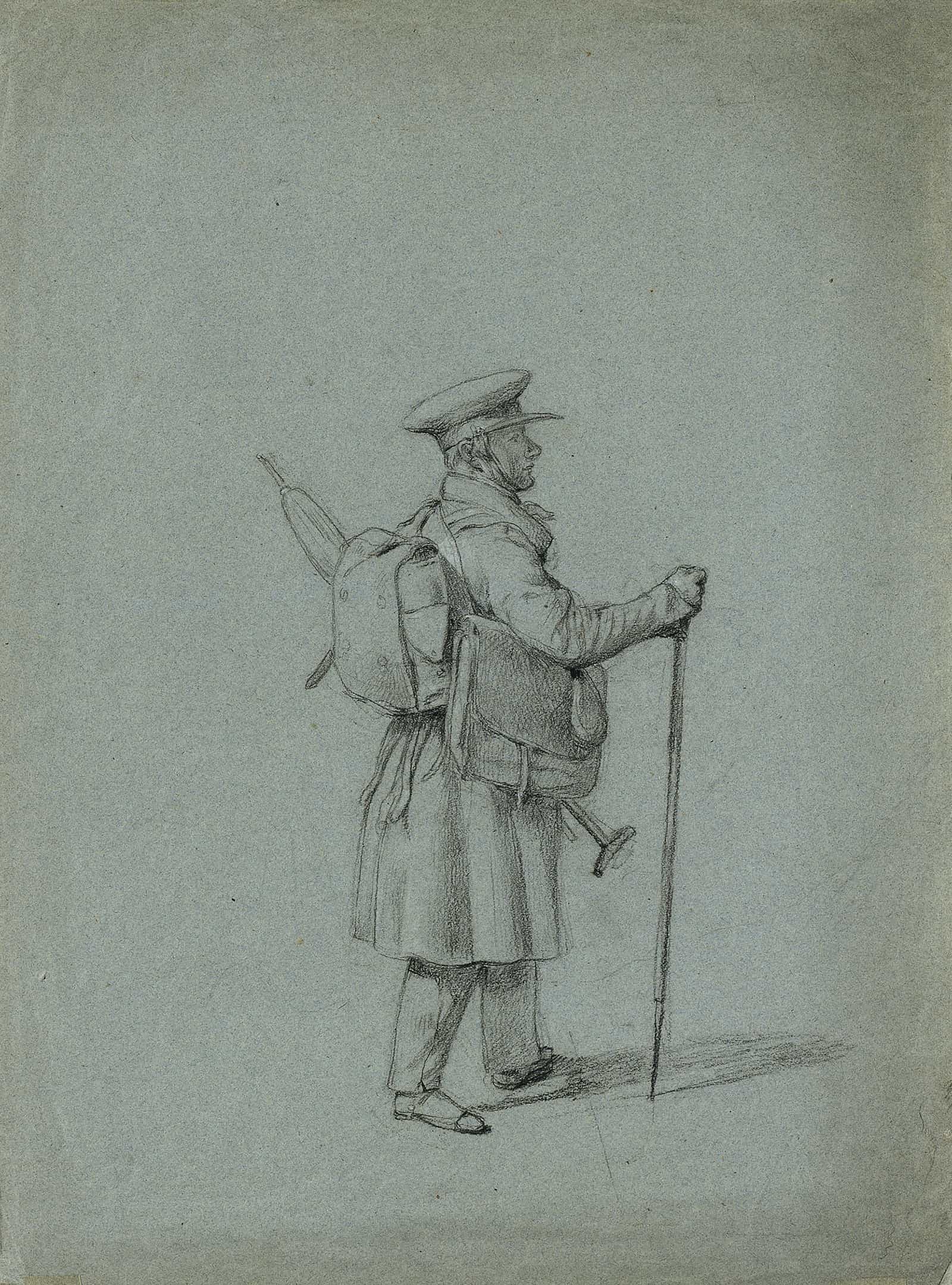Studie Eines Reisenden Malers by Johann Peter Krafft