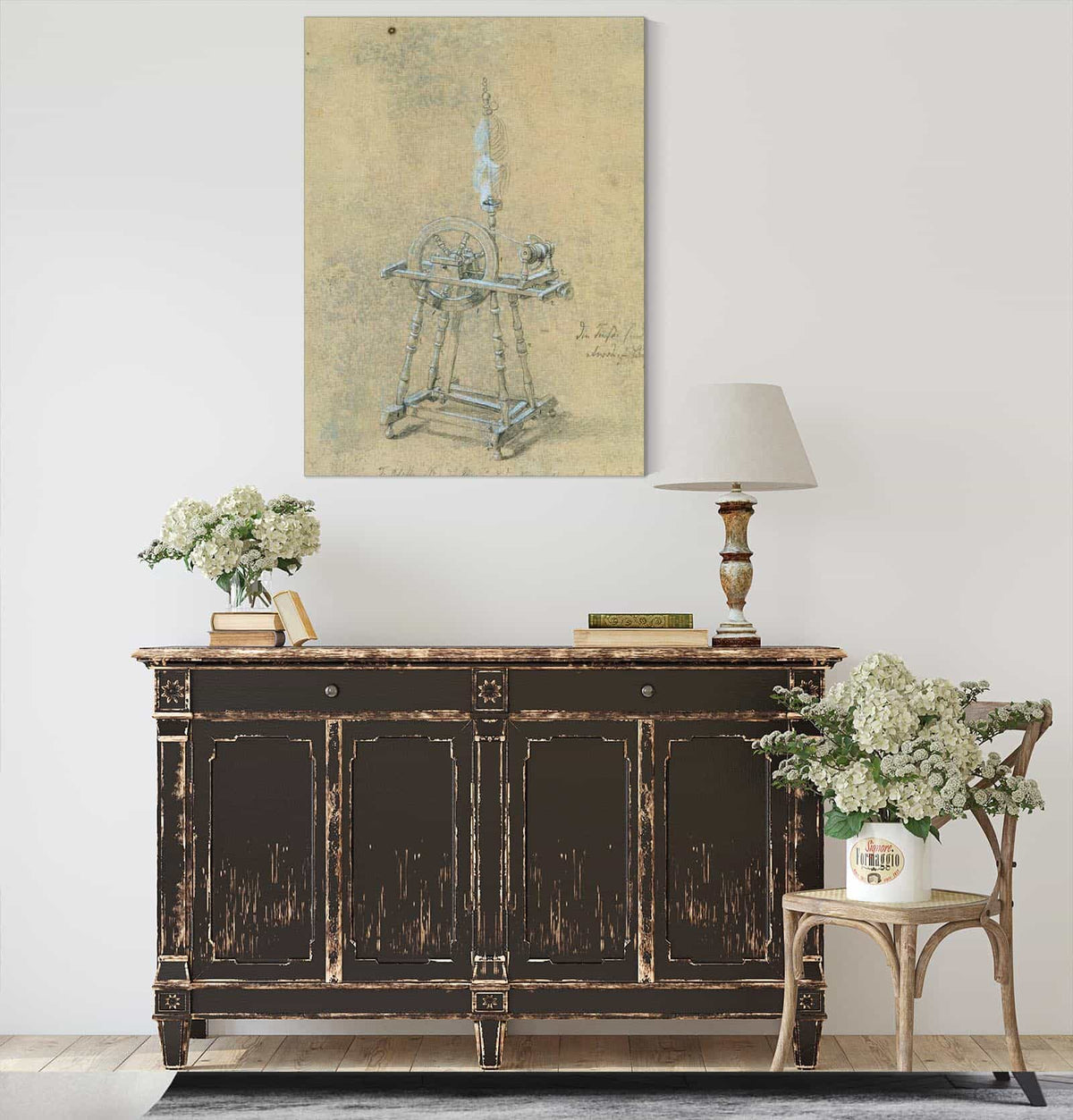 Studie Eines Spinnrockens by Johann Peter Krafft