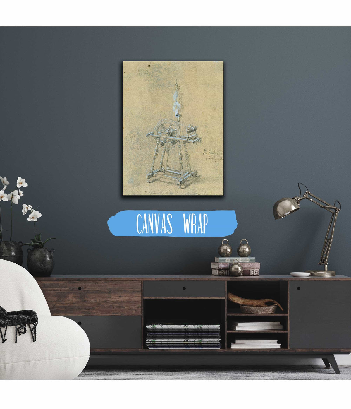 Studie Eines Spinnrockens by Johann Peter Krafft