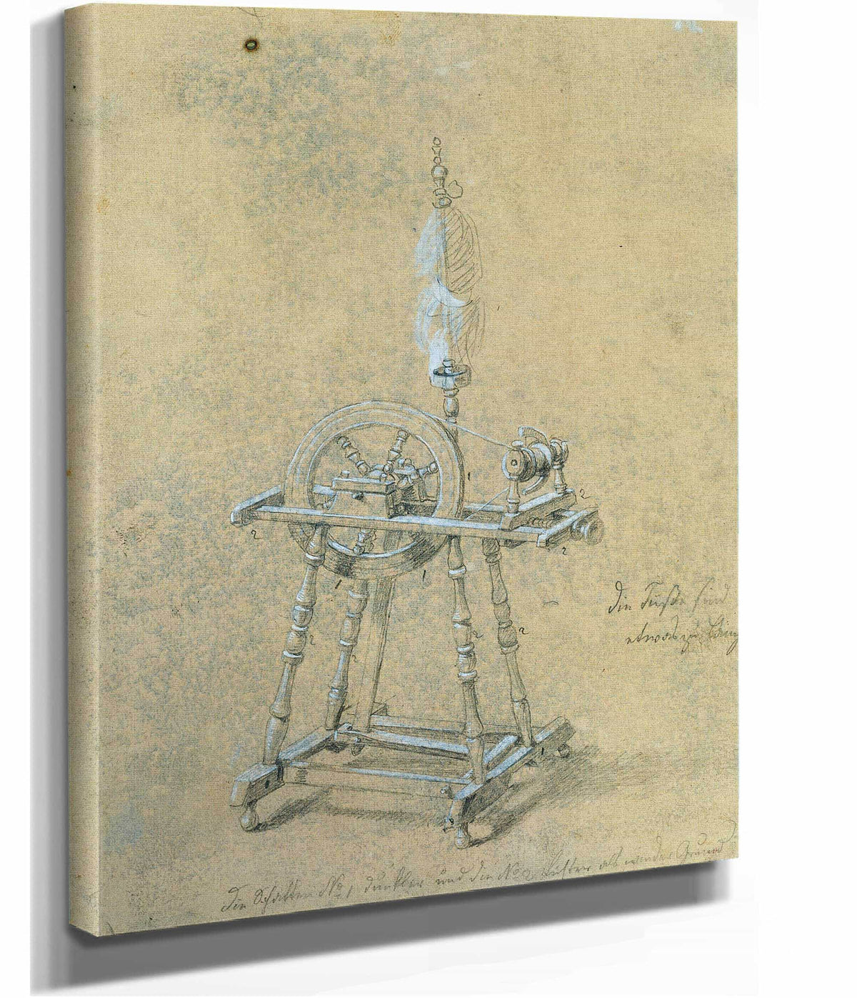 Studie Eines Spinnrockens by Johann Peter Krafft