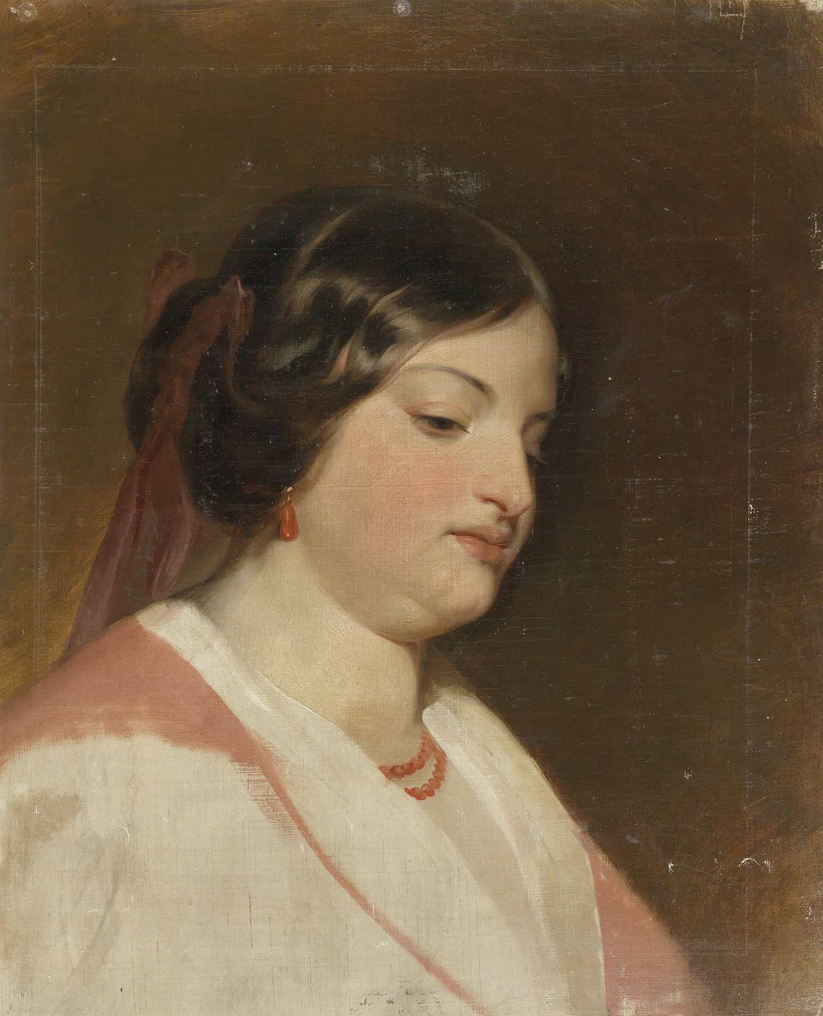 Studie Frl Von Heintl by Friedrich Von Amerling