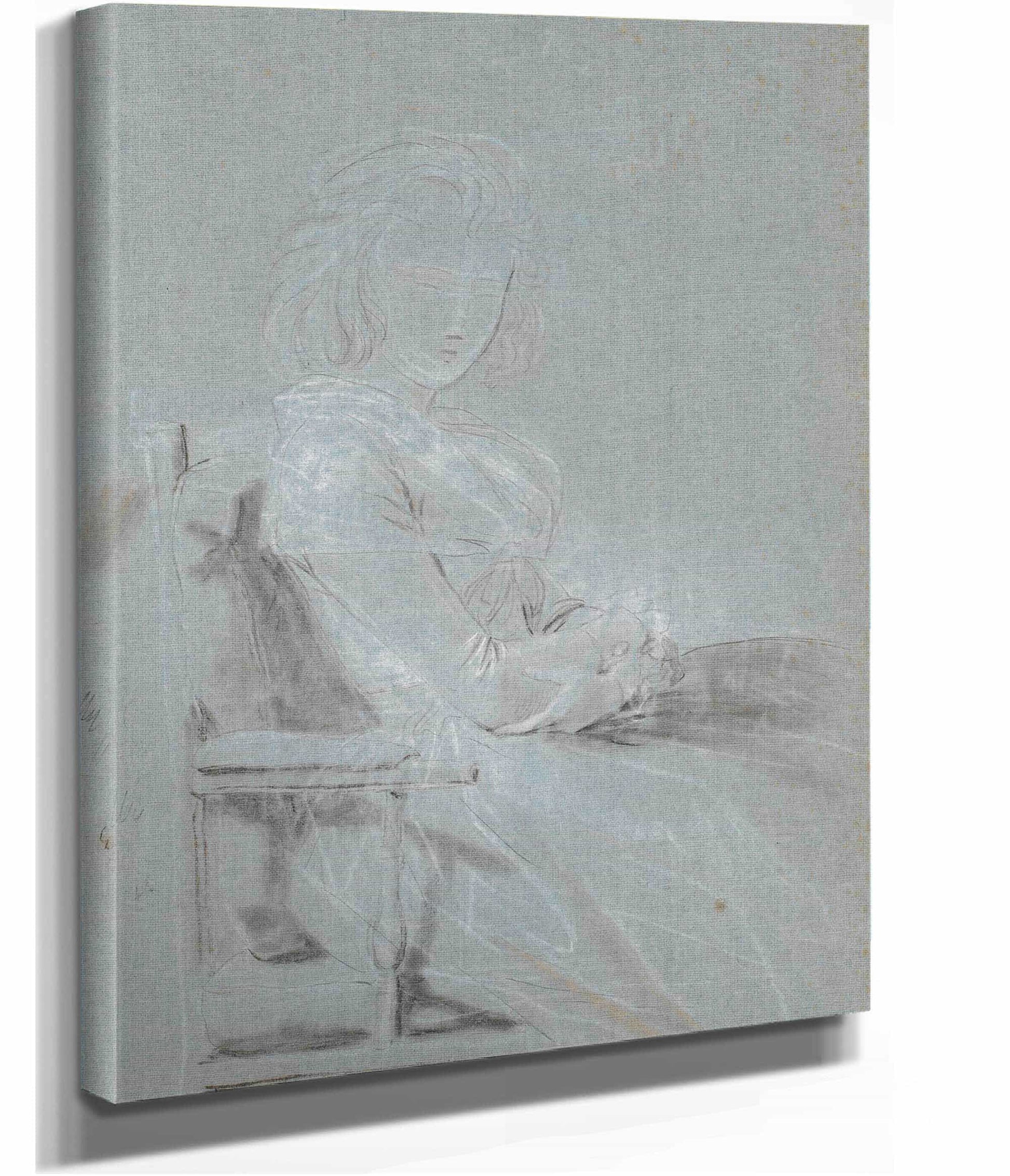 Studie Til Portraettet Af Ulrike Elenora Wedel Jarlsberg Fodt Brockdorff by Jens Juel
