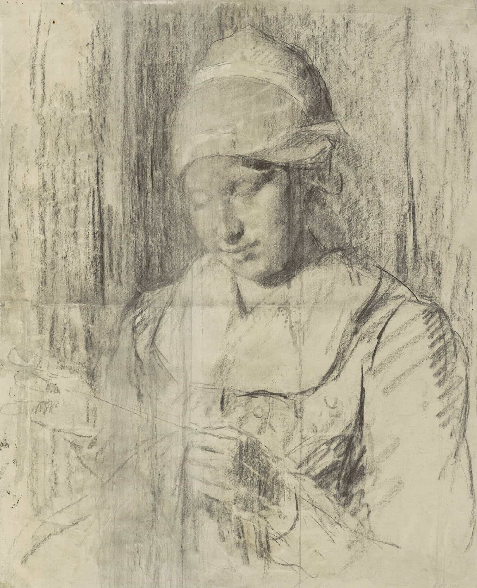 Studie Van Een Weesmeisje by Therese Schwartze