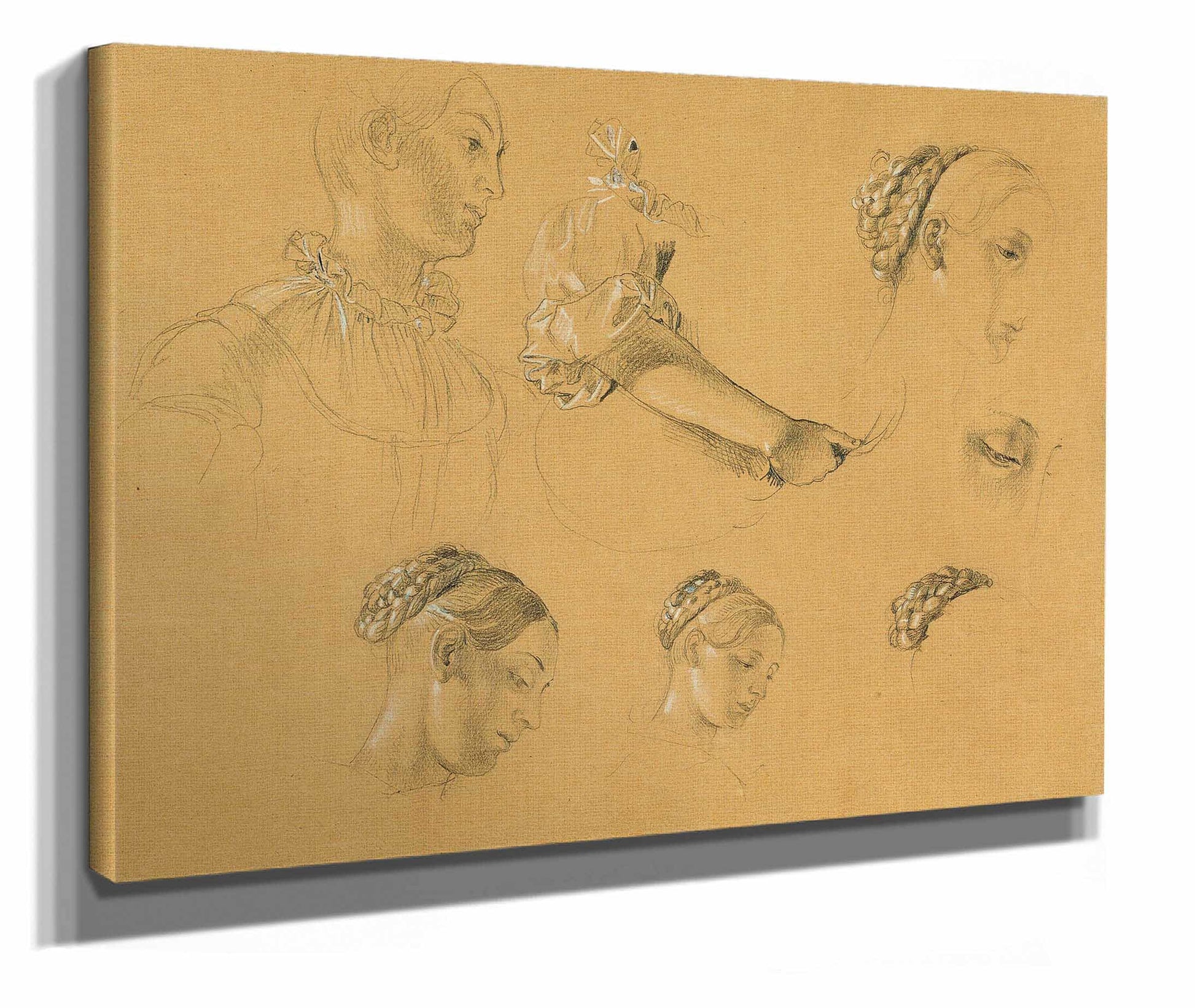 Studie Zu Hermann Und Dorothea Im Weinberg Before by Johann Peter Krafft