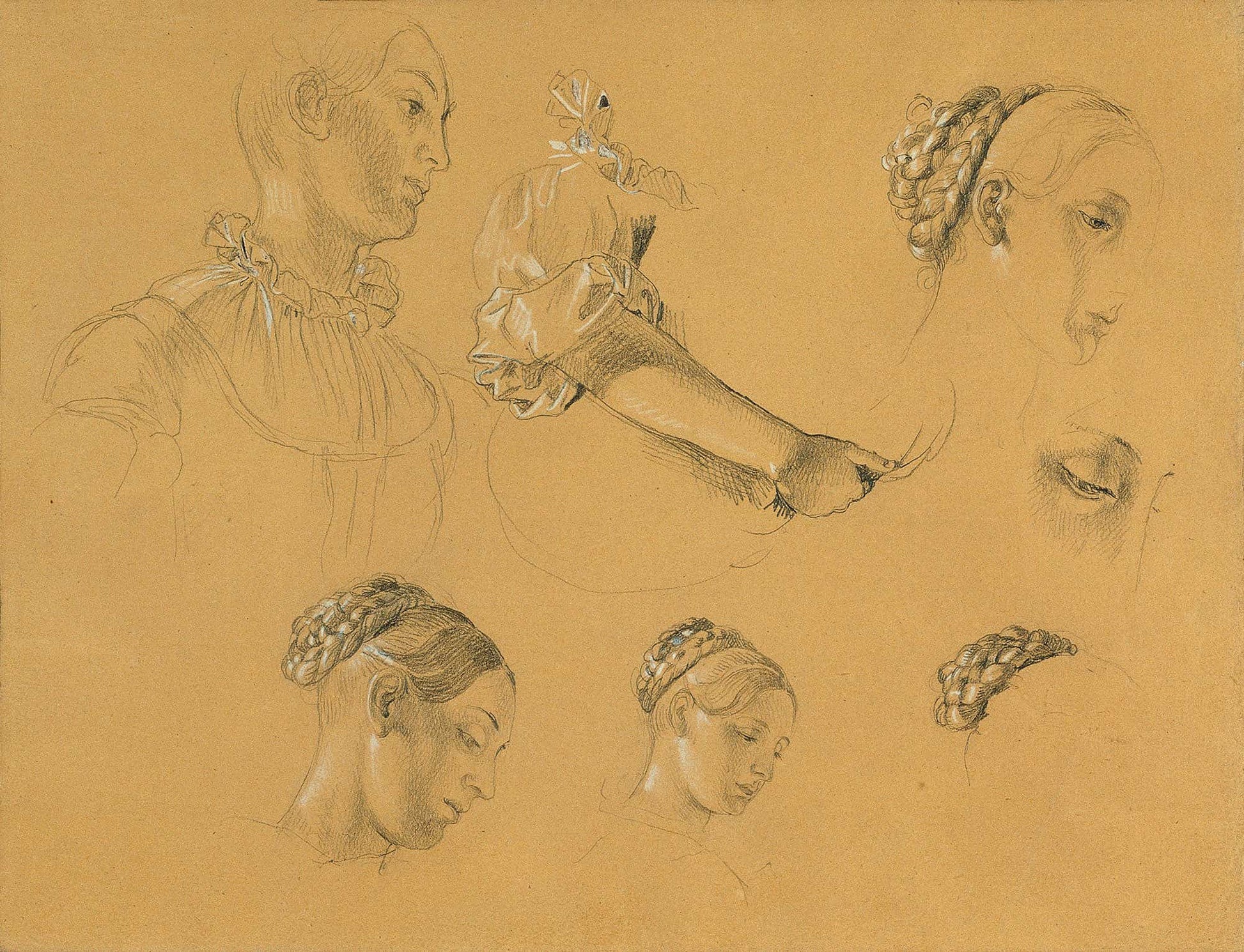 Studie Zu Hermann Und Dorothea Im Weinberg Before by Johann Peter Krafft