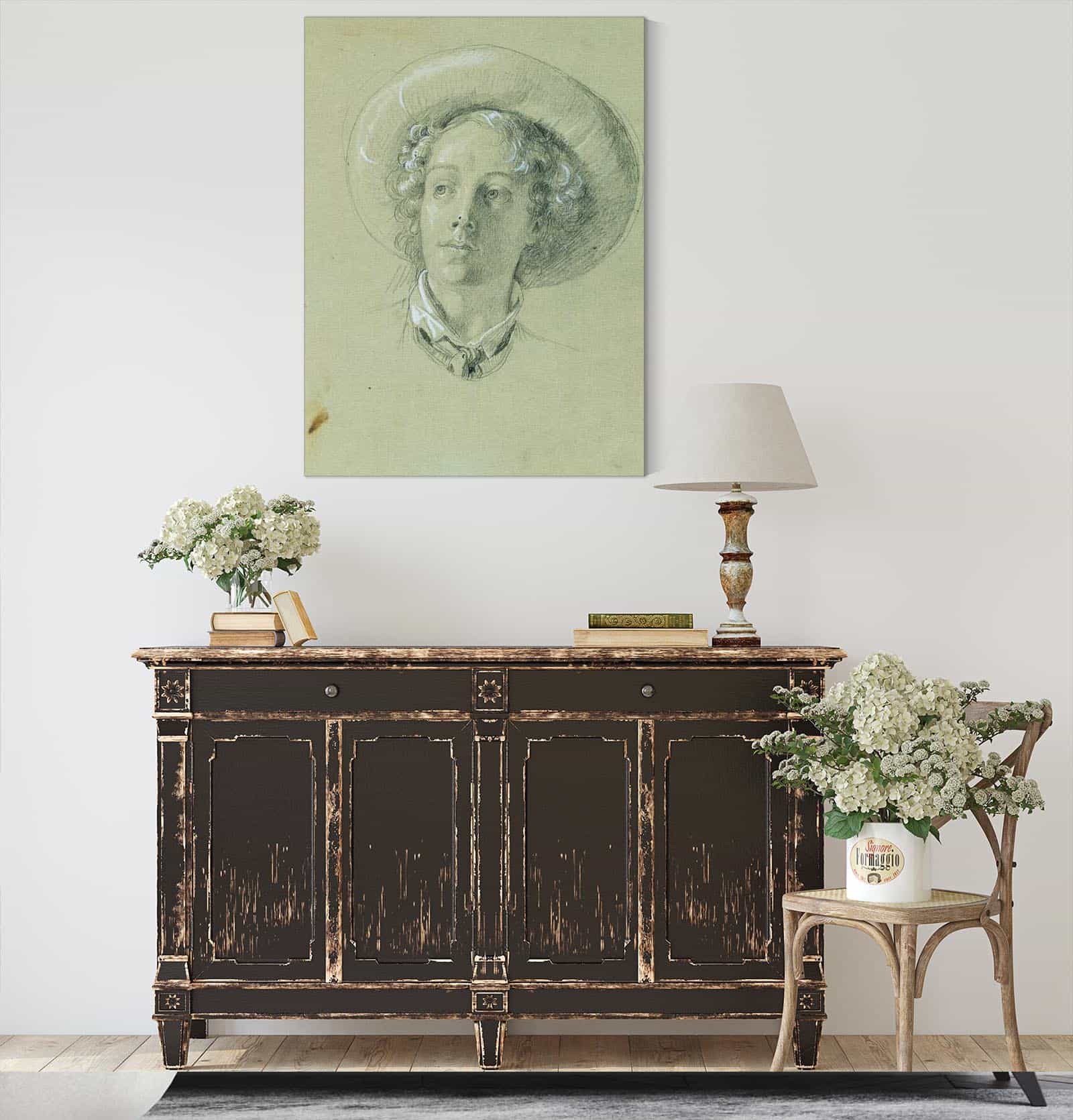 Studie Zu Hermann Und Dorothea Im Weinberg Before by Johann Peter Krafft