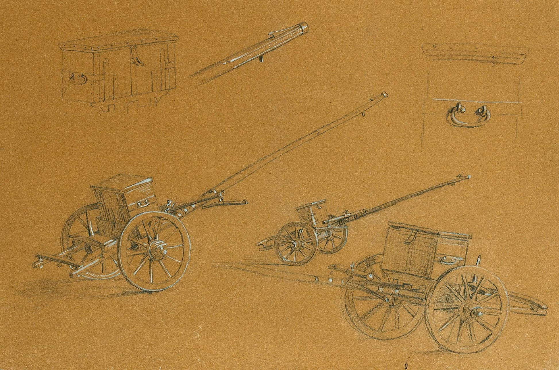 Studie Zu Kanonen Heeresutensilien by Johann Peter Krafft