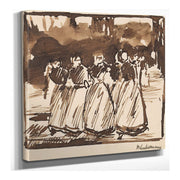 Studie Zu Sonntagnachmittag In Laren by Max Liebermann