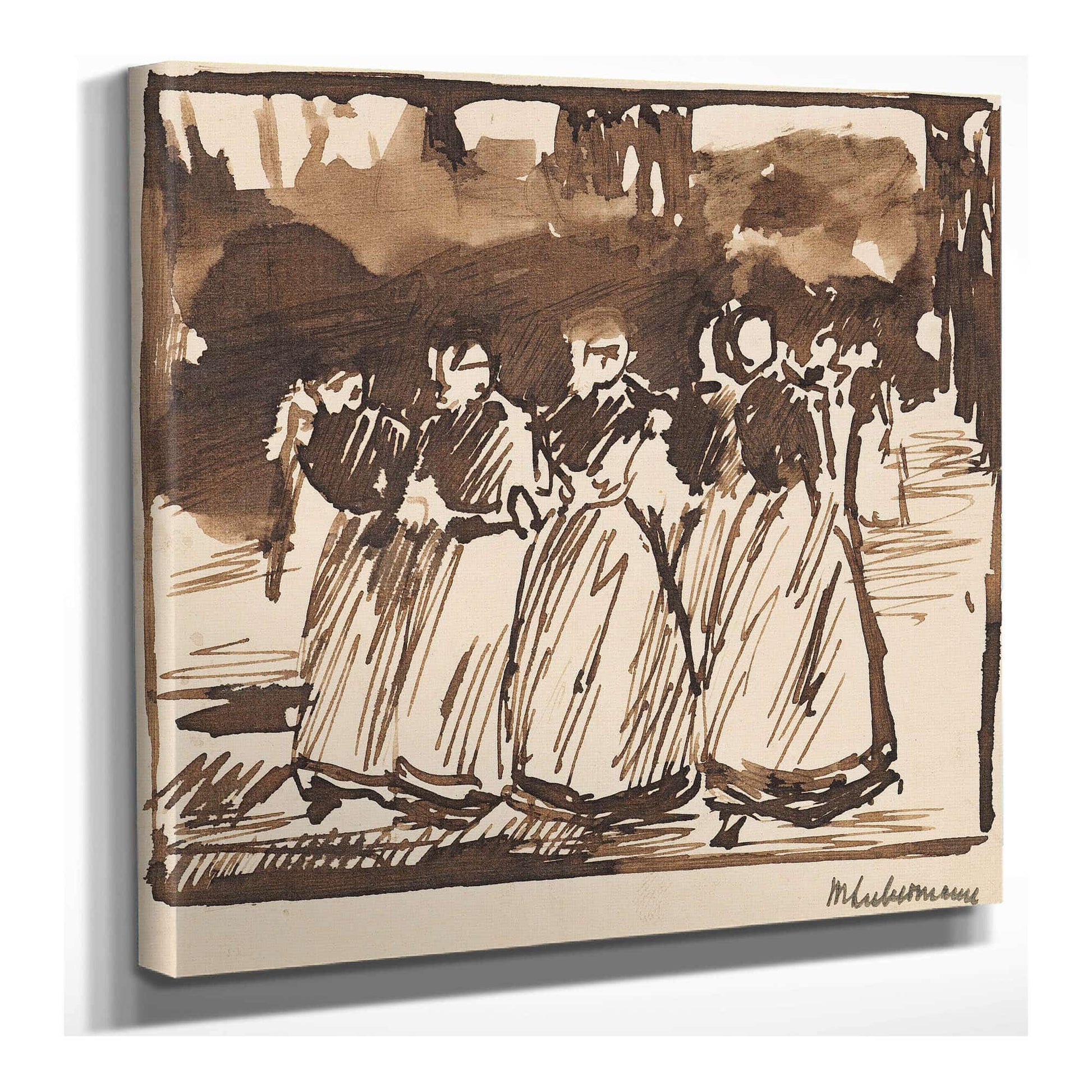 Studie Zu Sonntagnachmittag In Laren by Max Liebermann
