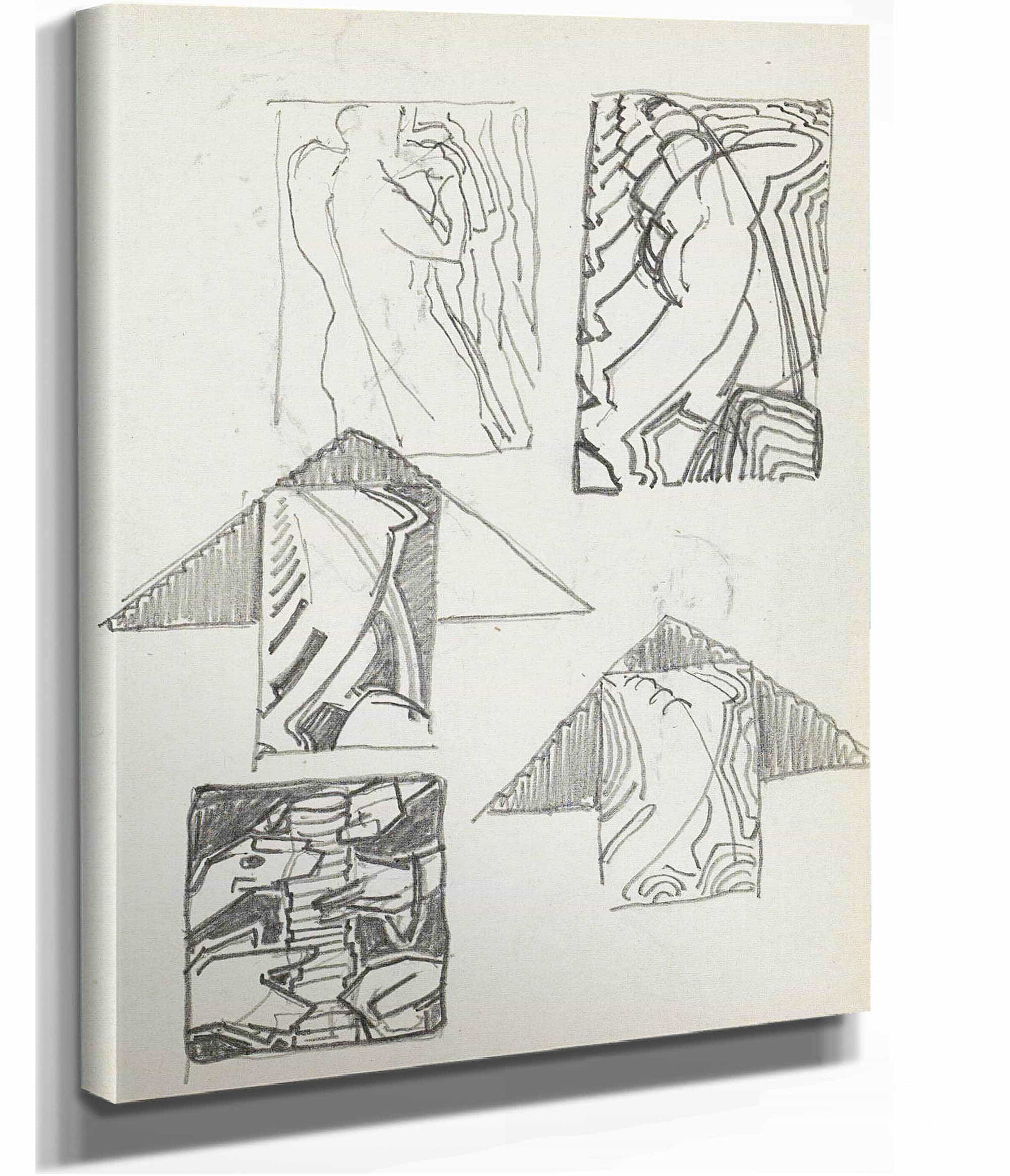 Studieblad Onder Andere Met Figuren En Dierenkoppen by Reijer Stolk