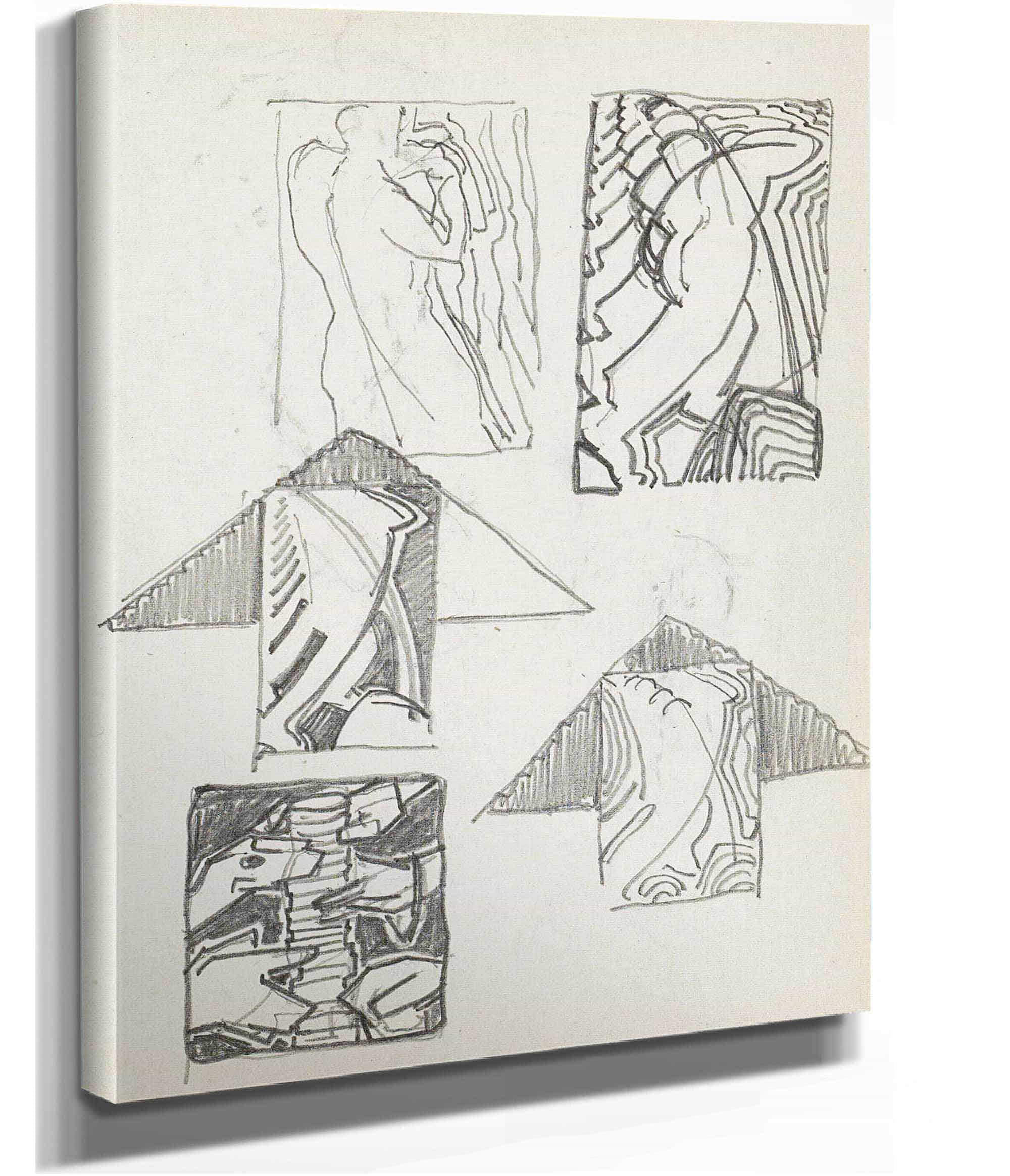 Studieblad Onder Andere Met Figuren En Dierenkoppen by Reijer Stolk