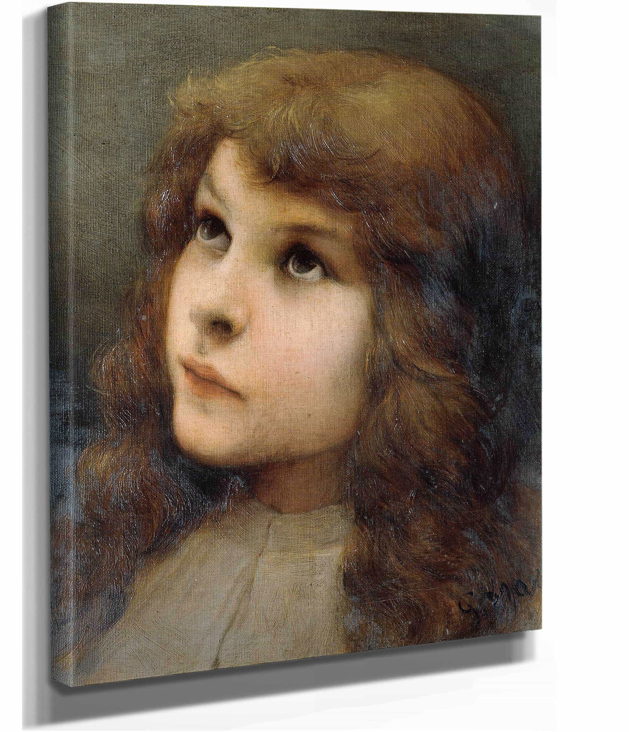 Studienkopf by Gabriel Von Max