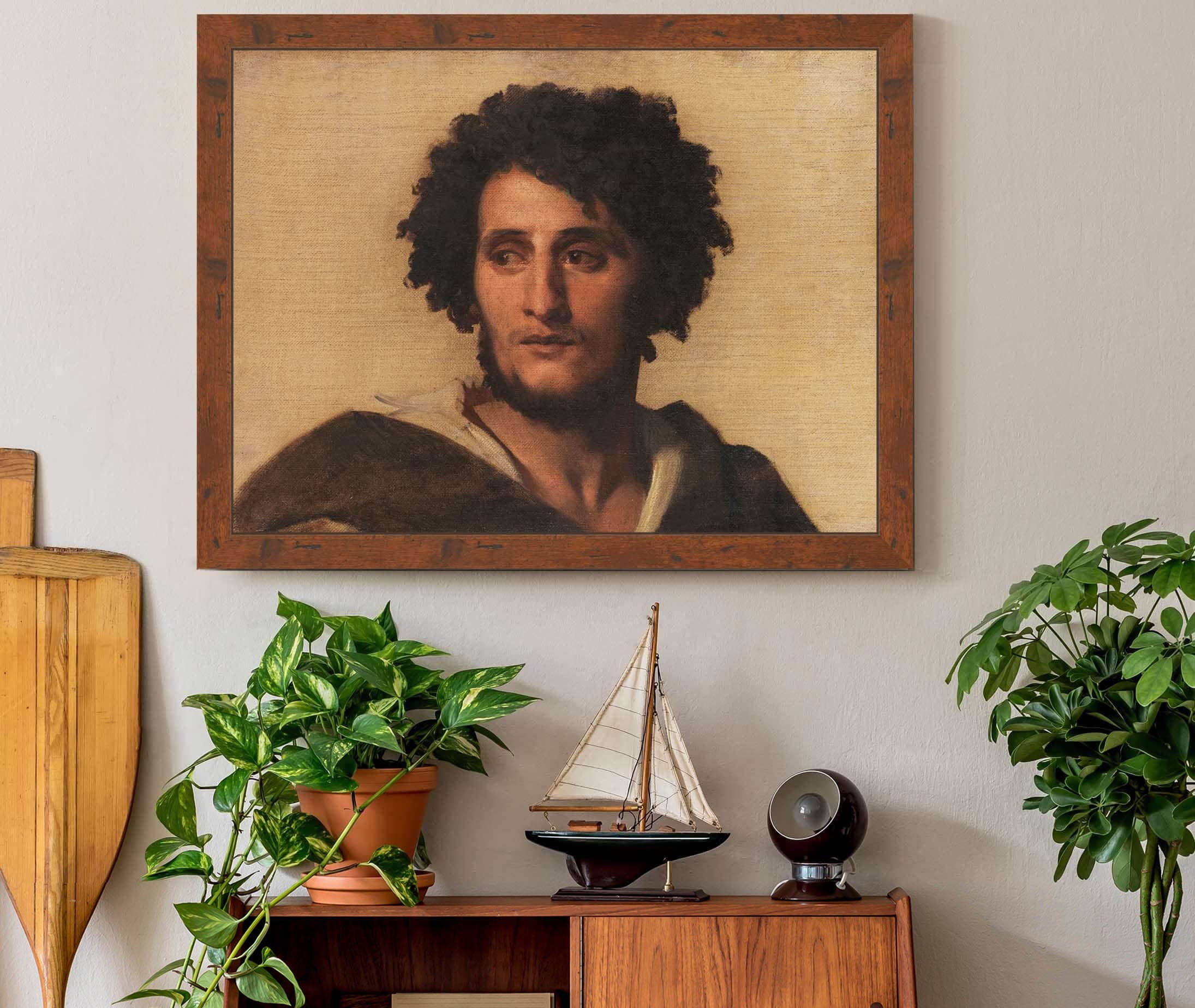 Studienkopf Eines Romers by Anselm Feuerbach