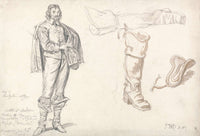 Studies After Anthony Van Dycks Portrait Of Arthur Goodwin by James Ward