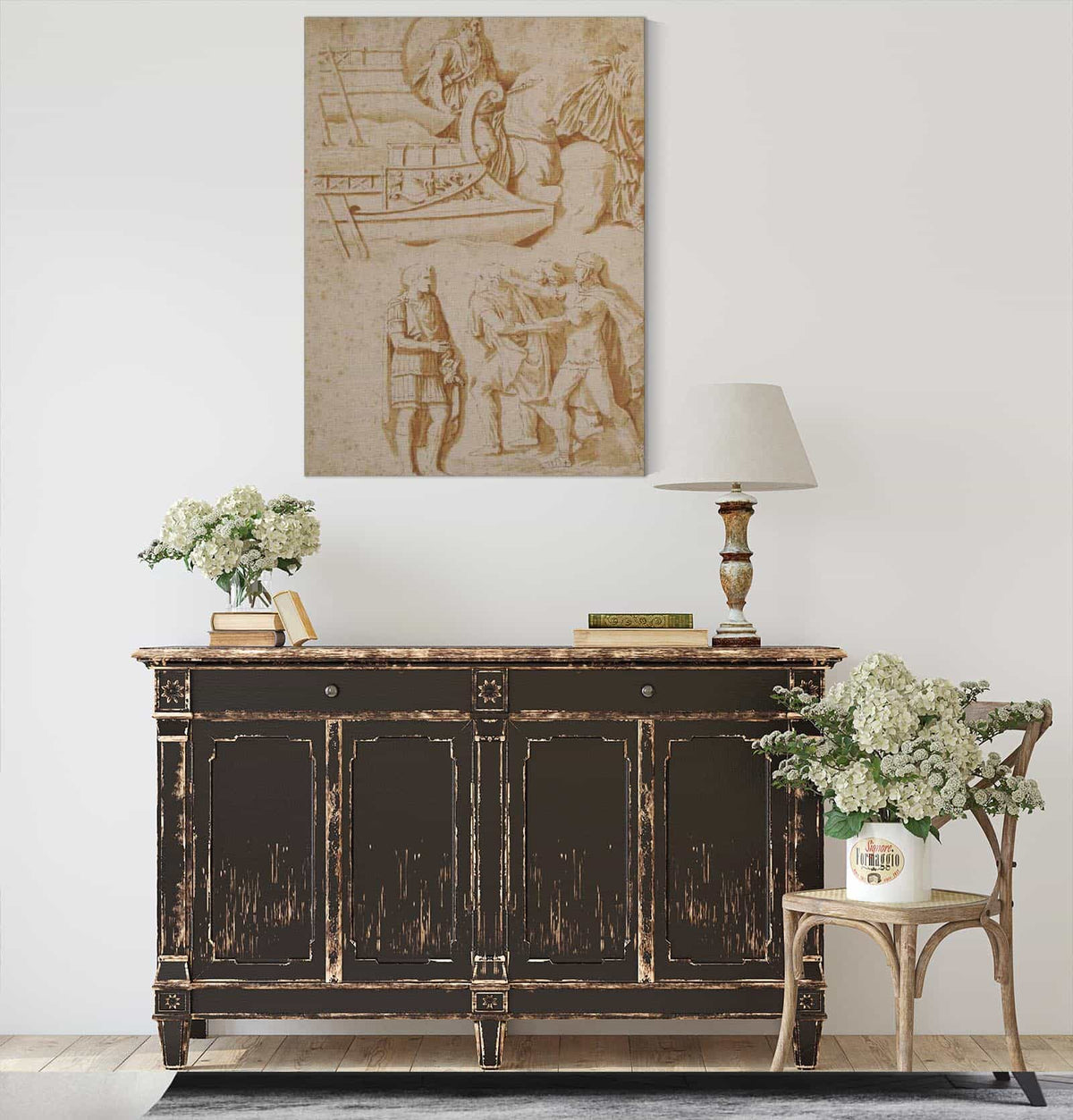 Studies Of Details From Trajans Column by Nicolas Poussin