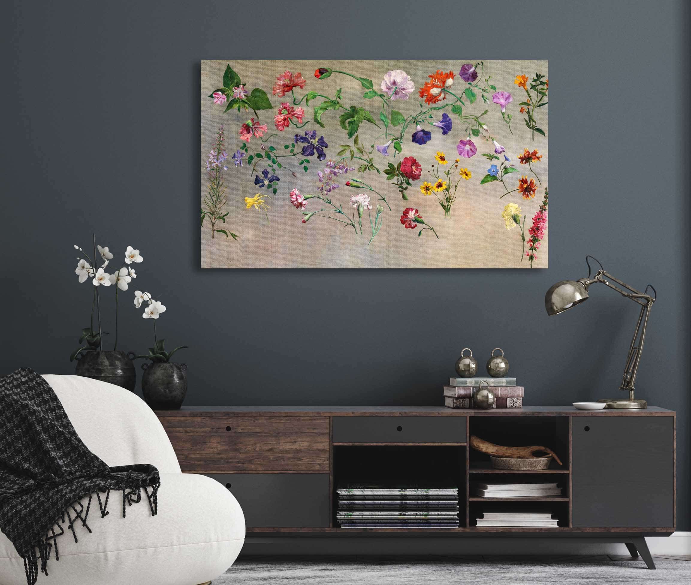 Studies Of Flowers by Jacques Laurent Agasse