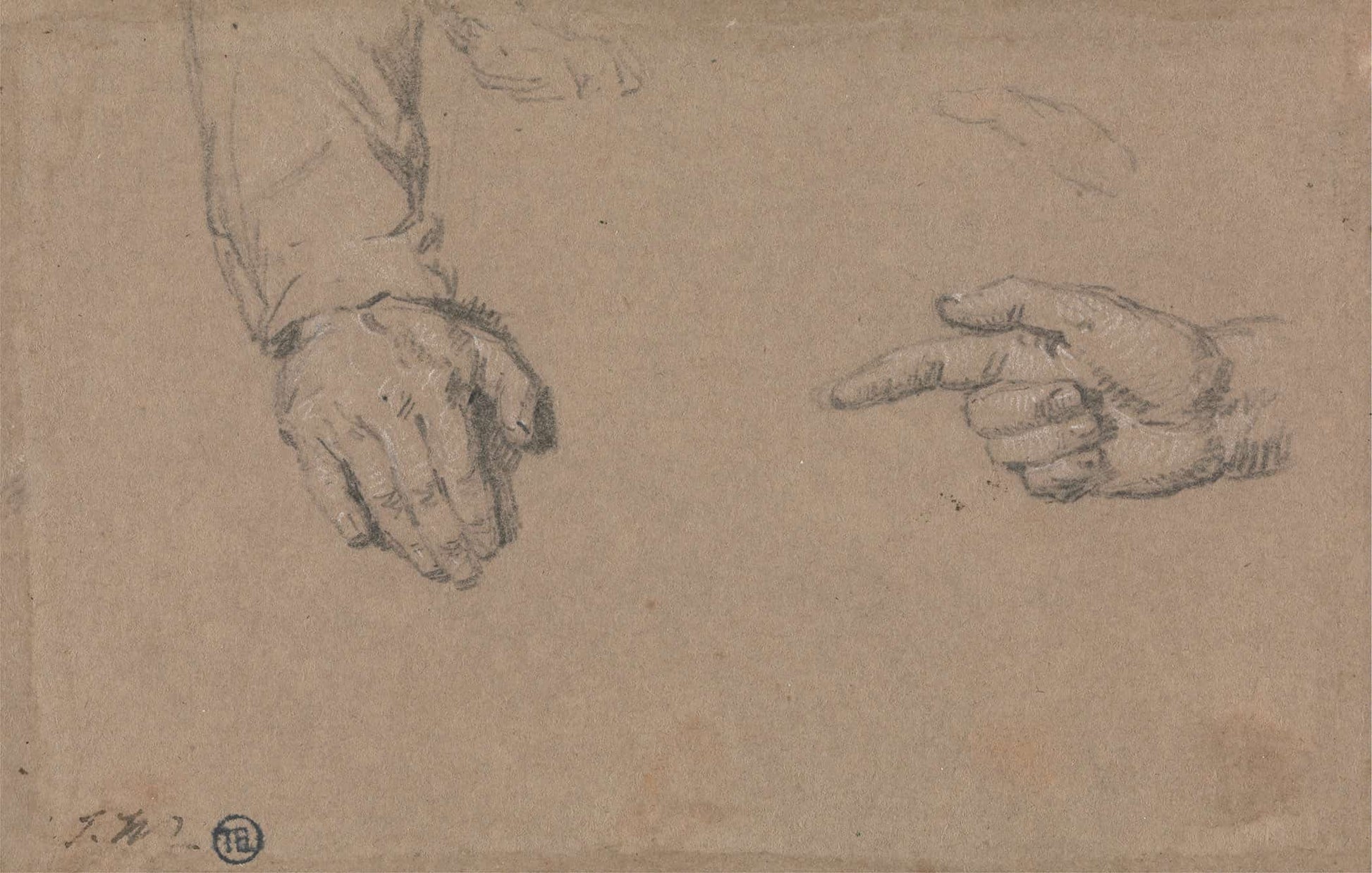 Studies Of Hands by James Ward