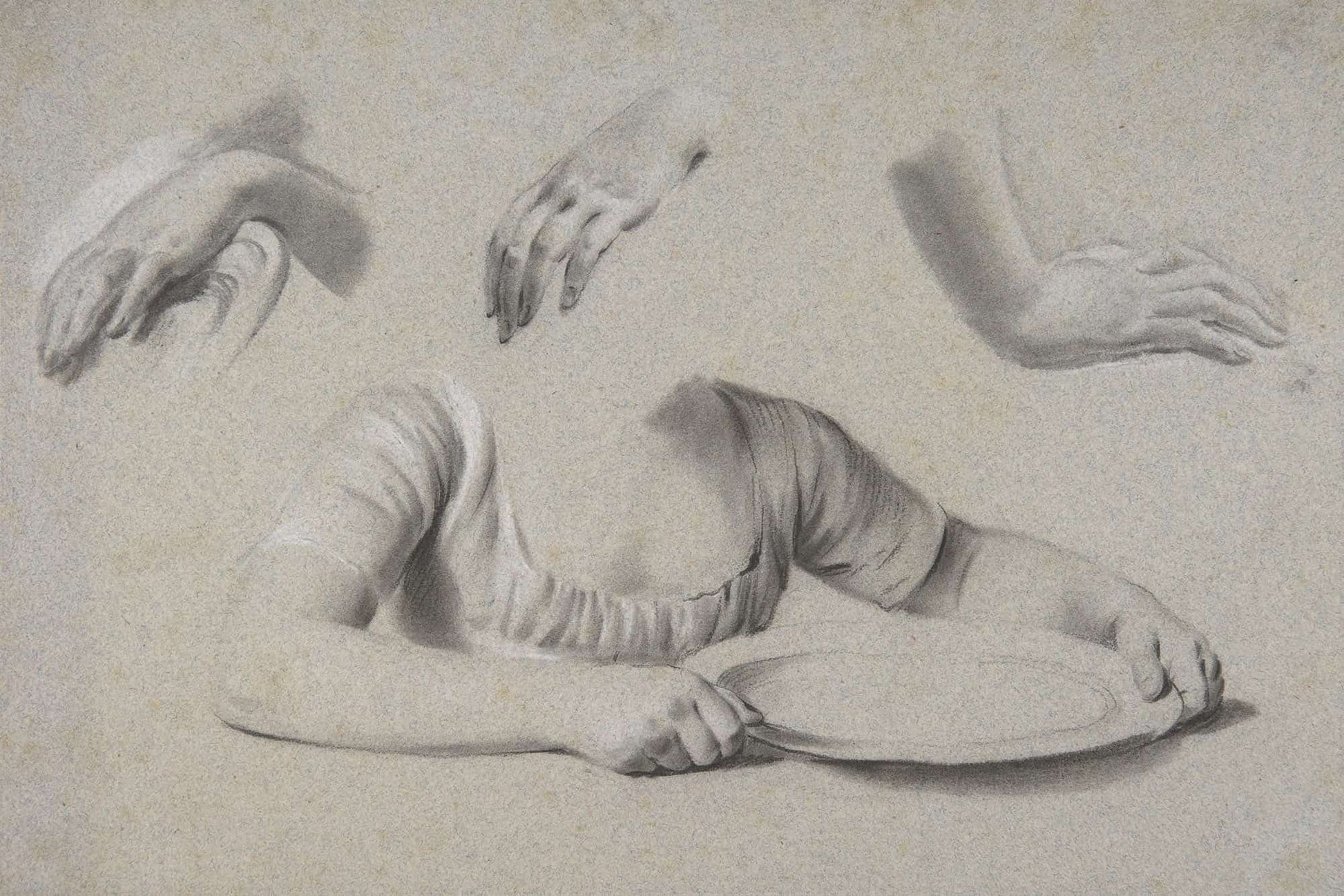 Studies Of Hands by Louis Leopold Boilly