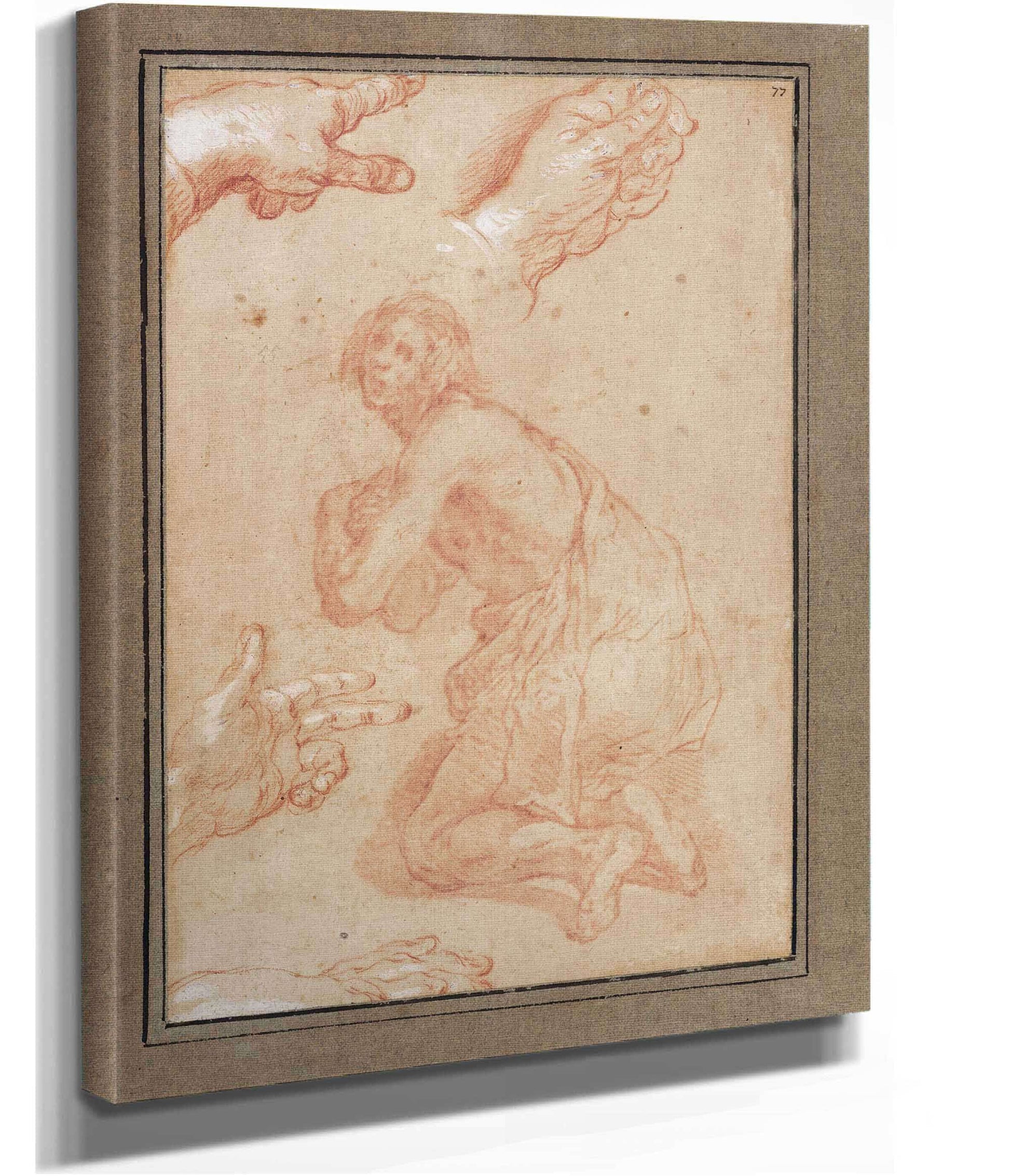 Studies Of Hands S by Abraham Bloemaert