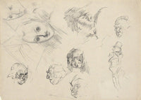 Studies Of Heads by Edwin Austin Abbey