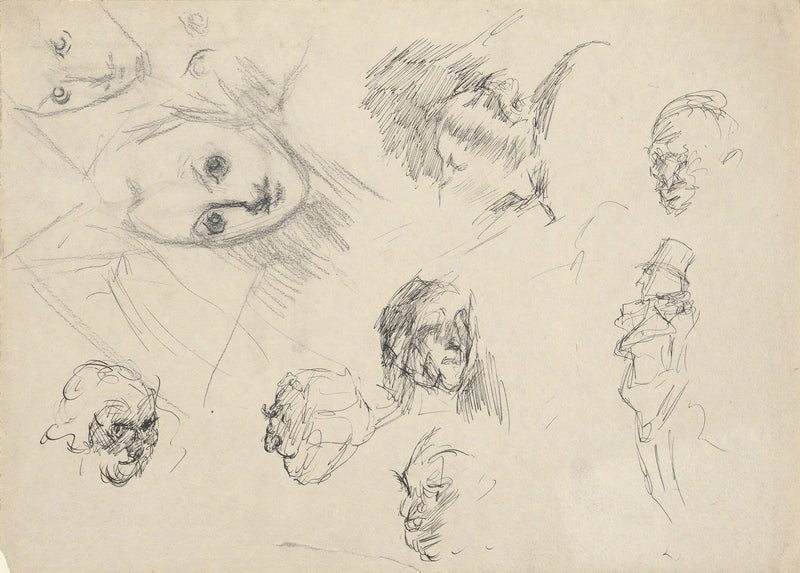 Studies Of Heads by Edwin Austin Abbey