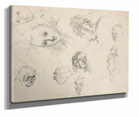 Studies Of Heads by Edwin Austin Abbey