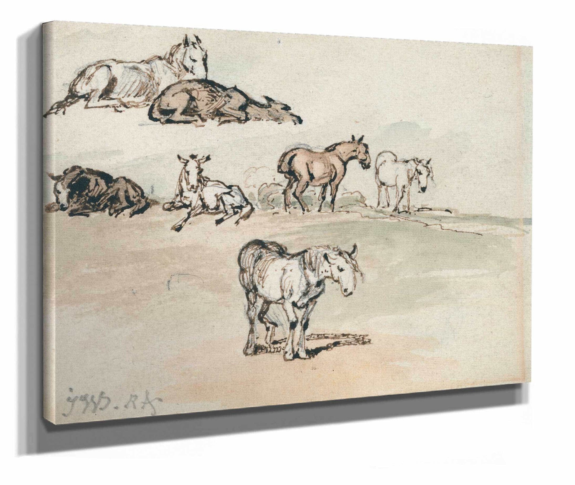 Studies Of Horses by James Ward