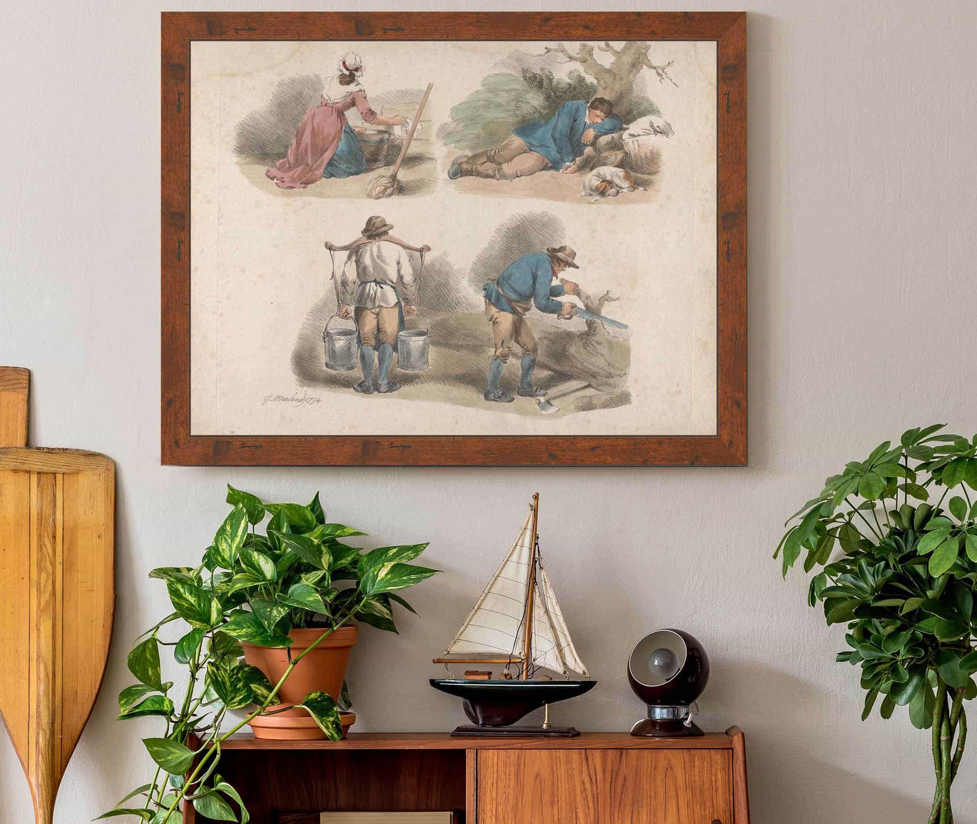 Studies Of Laborers by George Morland