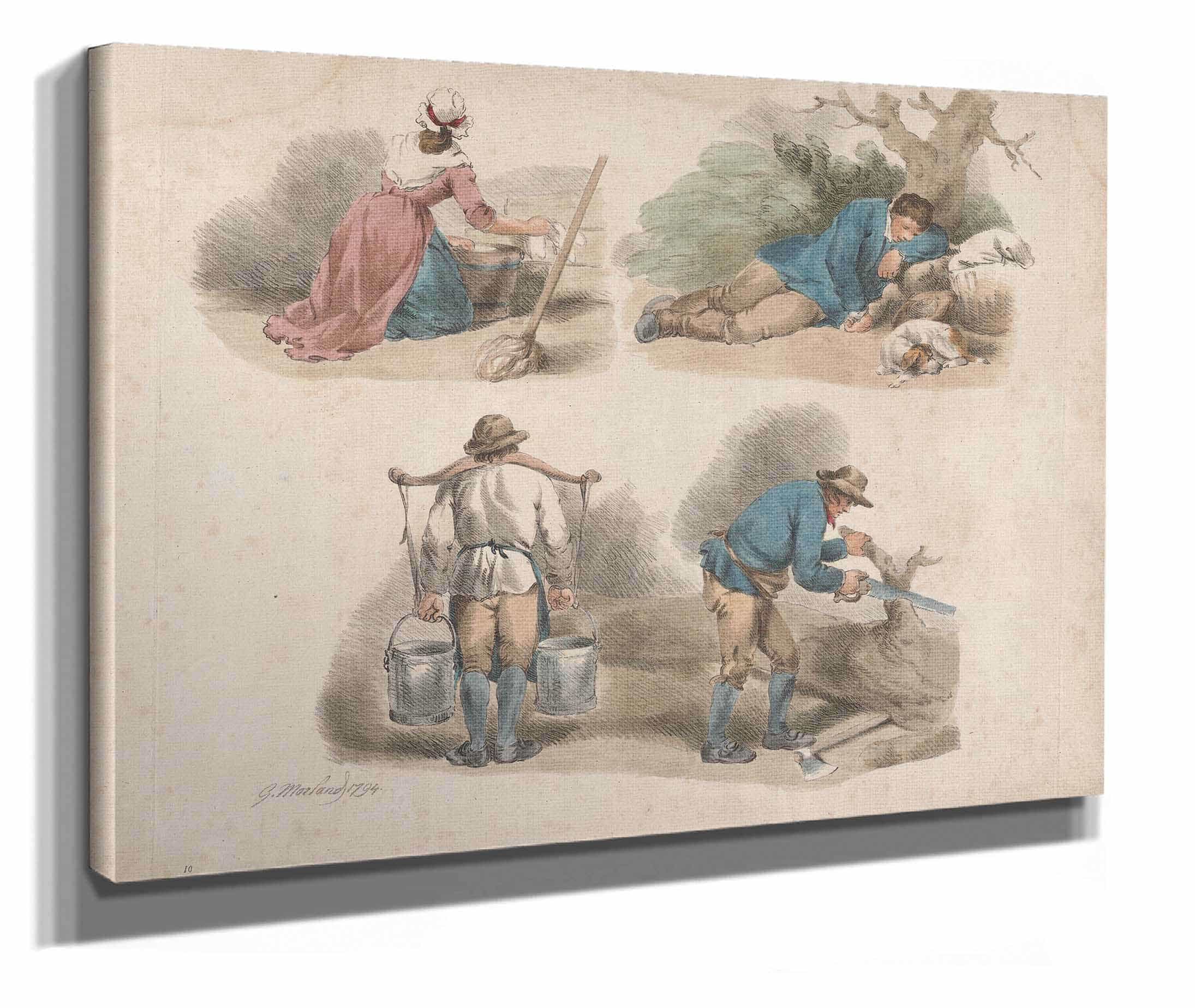 Studies Of Laborers by George Morland