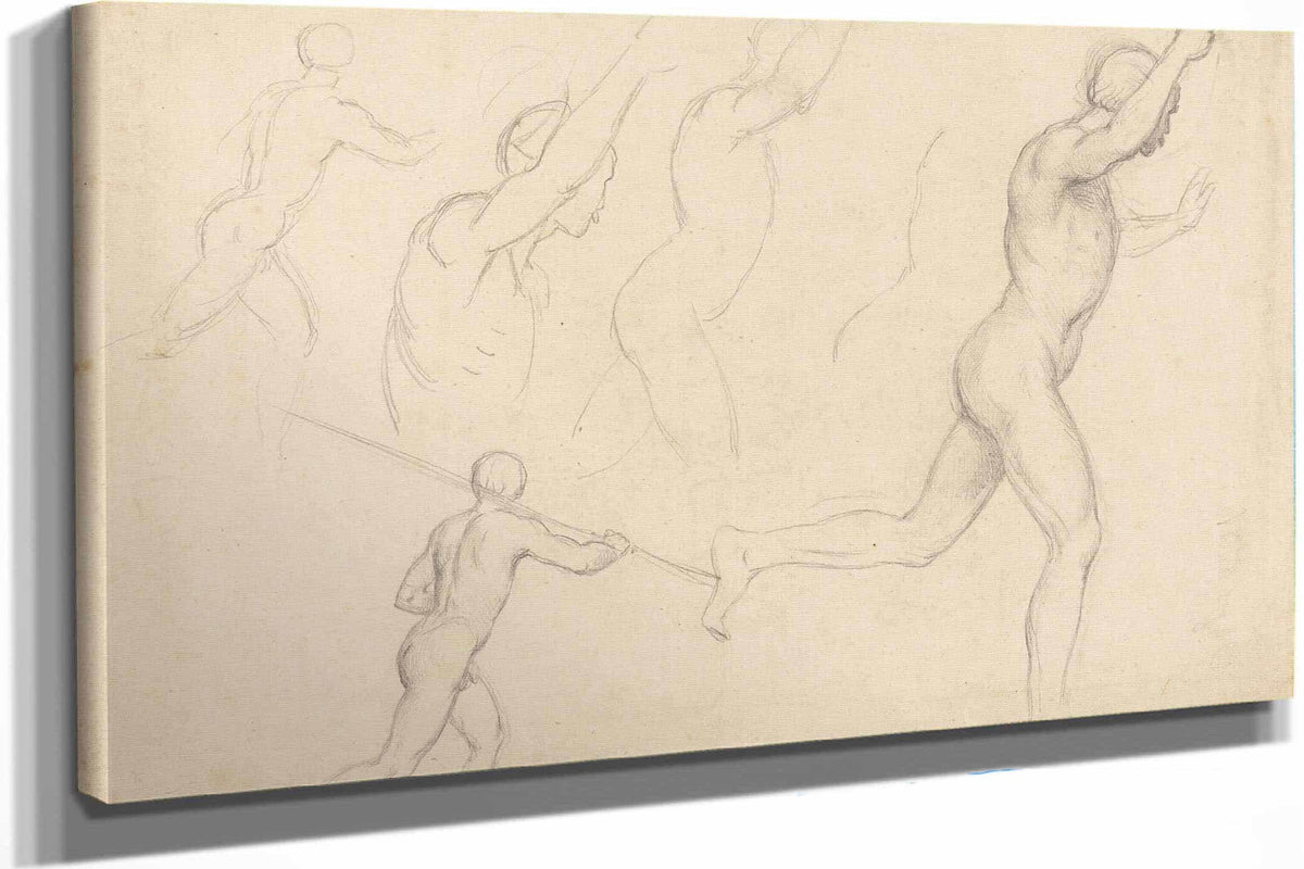 Studies Of Men Running by William Etty