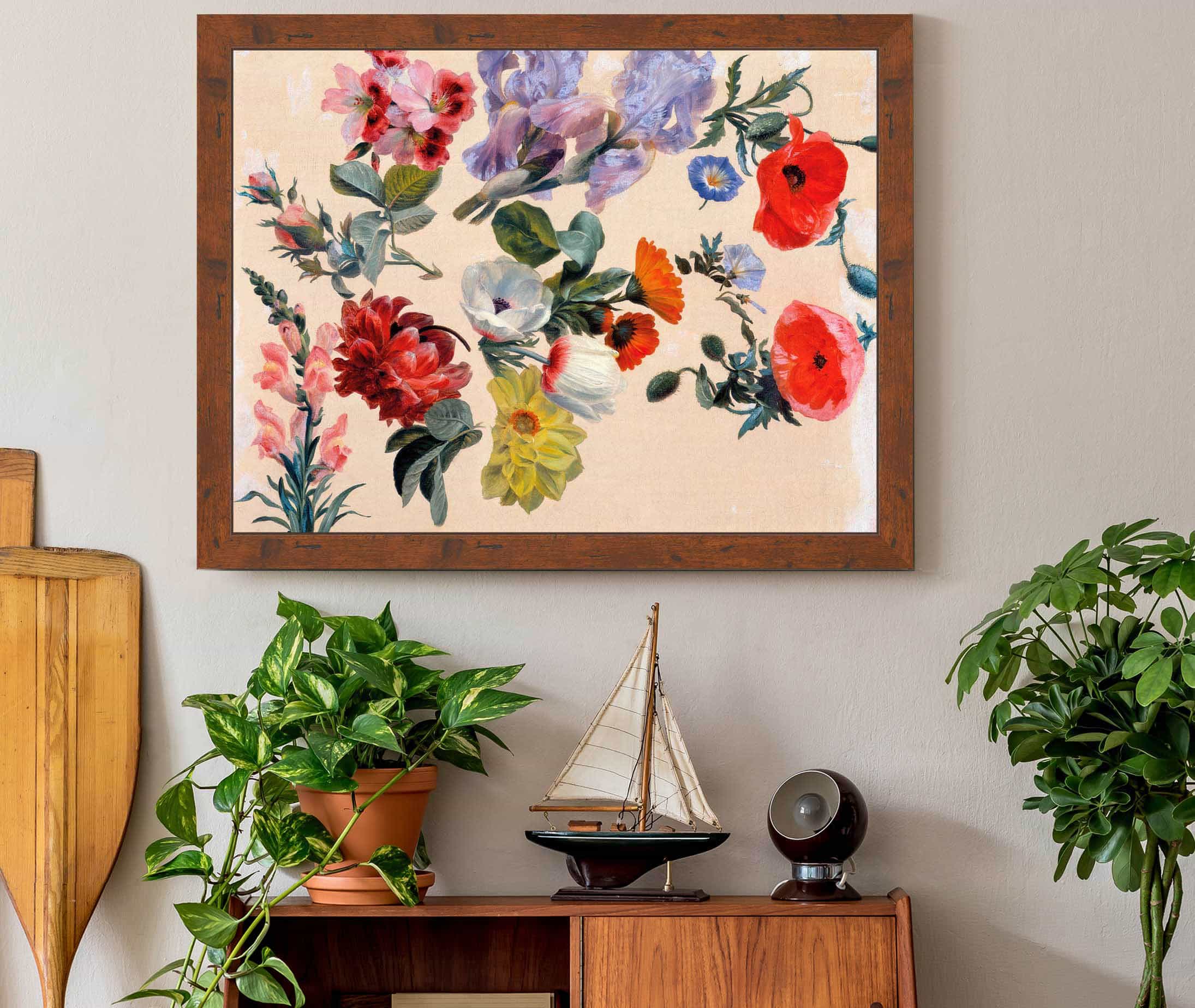 Studies Of Summer Flowers by Jacques Laurent Agasse