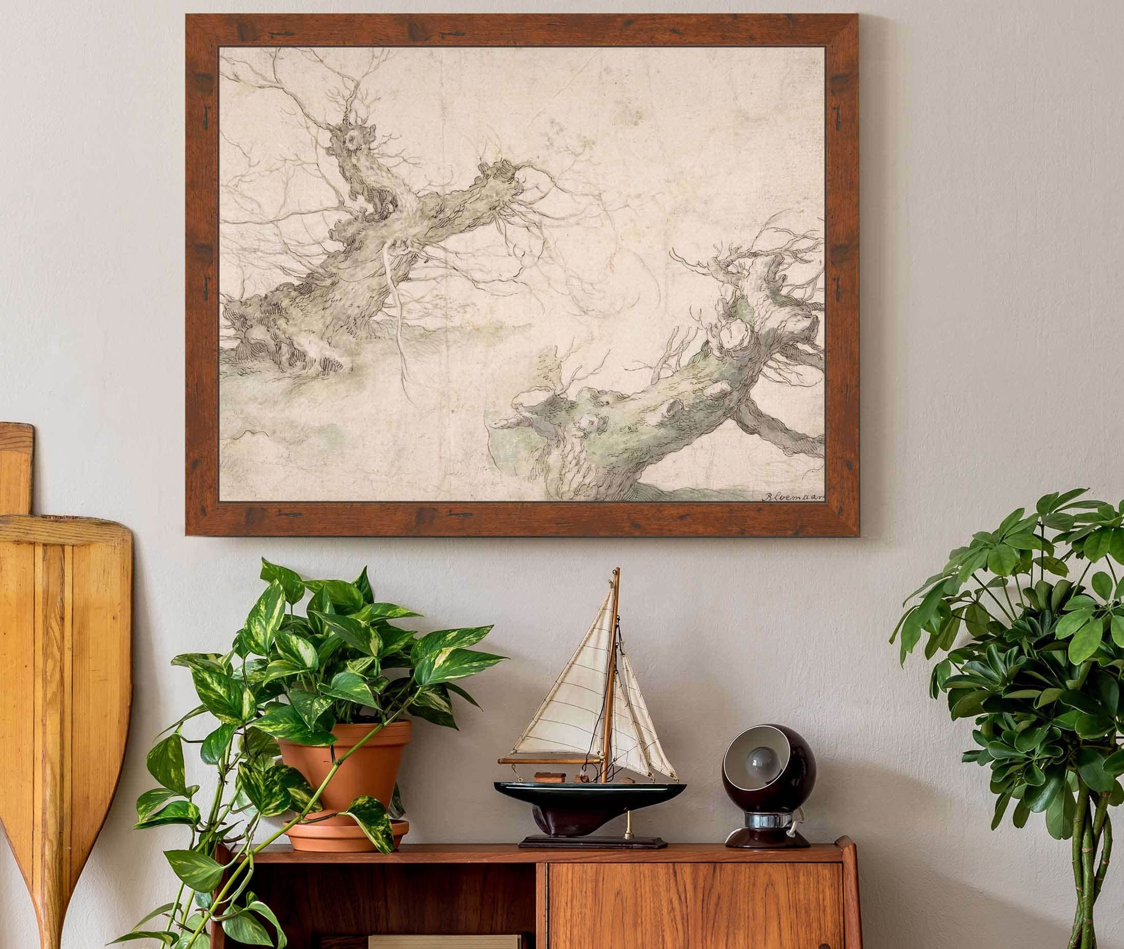 Studies Of Two Pollard Willows Th Century by Abraham Bloemaert