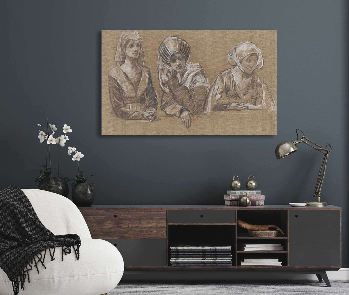 Studies Of Women For The Royal Exchange by Edwin Austin Abbey