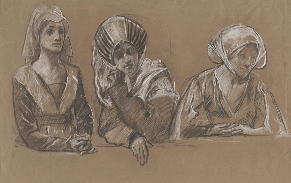 Studies Of Women For The Royal Exchange by Edwin Austin Abbey